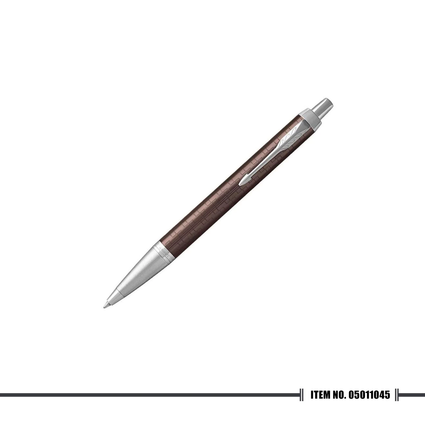 Parker IM Premium Brown Chrome Trim Ballpoint
