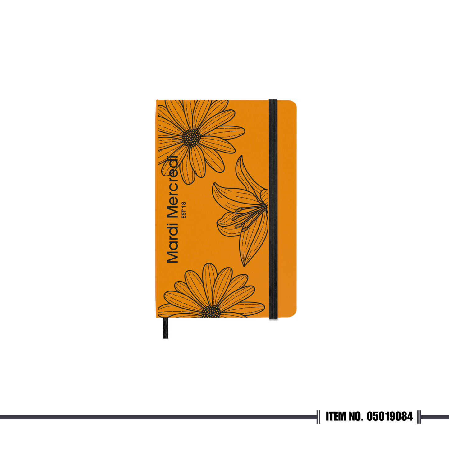 Moleskine x Mardi Mercredi Limited Edition Notebook Pocket, Ruled, Orange