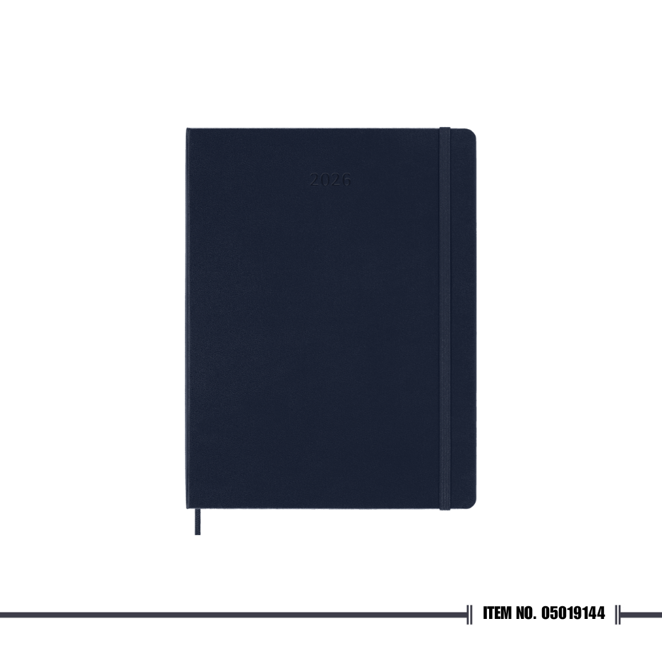 Moleskine Classic Notebook 2026 Extra Large Weekly, 12-Month