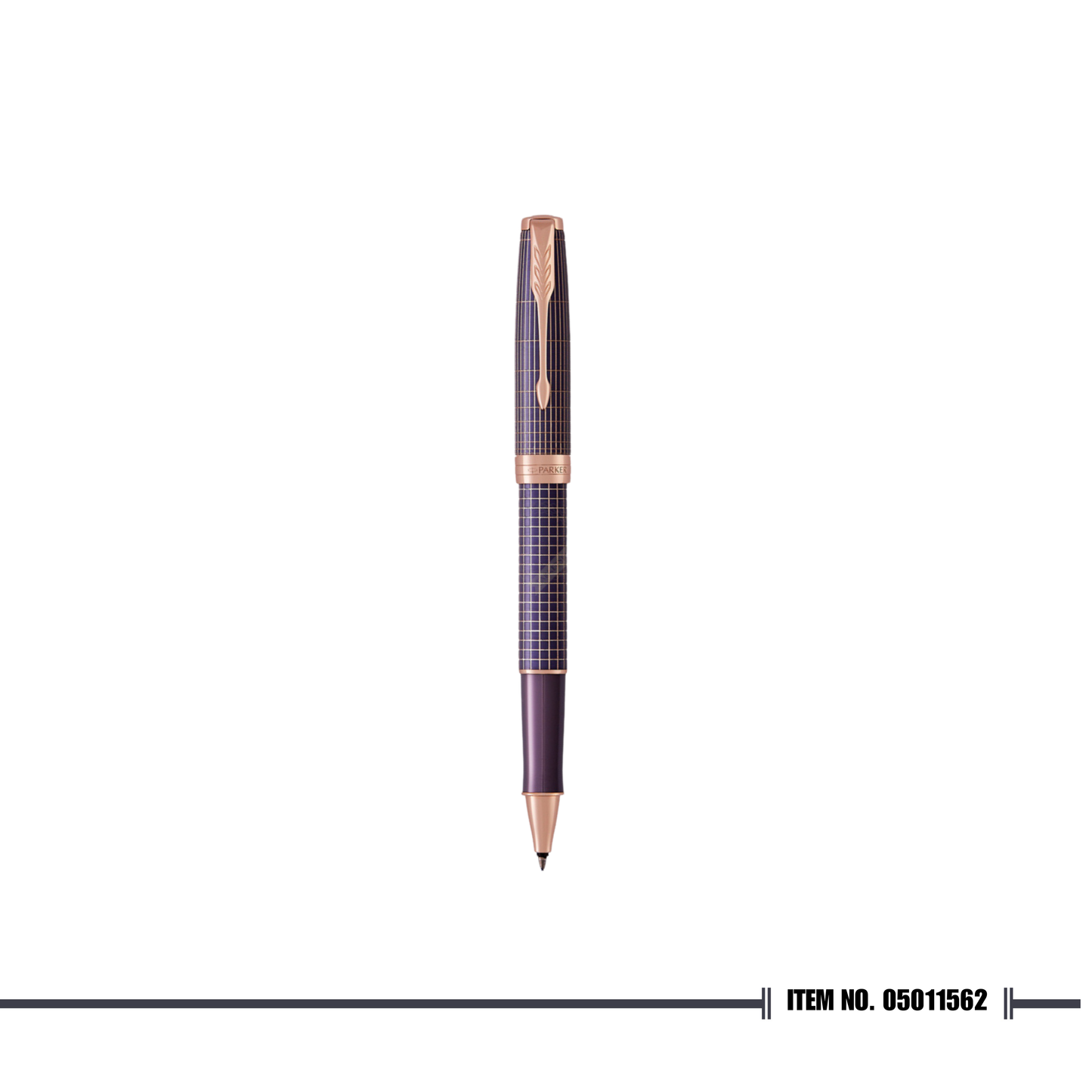 Parker Sonnet 18 Purple Chiselled PGT 18k Rollerball Pen