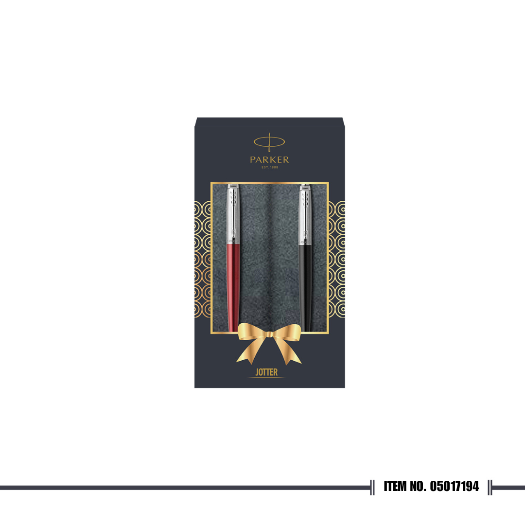 Parker Jotter Transformation 2pc Gift Set Kensington Red Bond Street Black