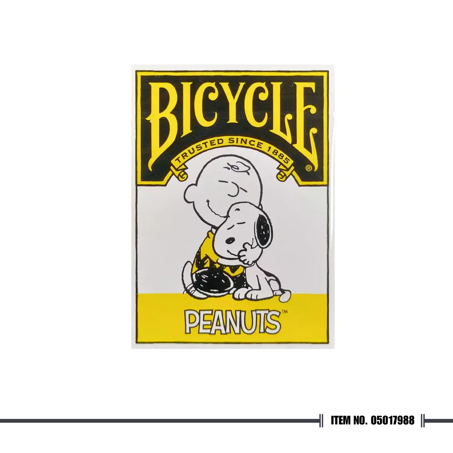 Bicycle Peanuts Yellow Playing Cards