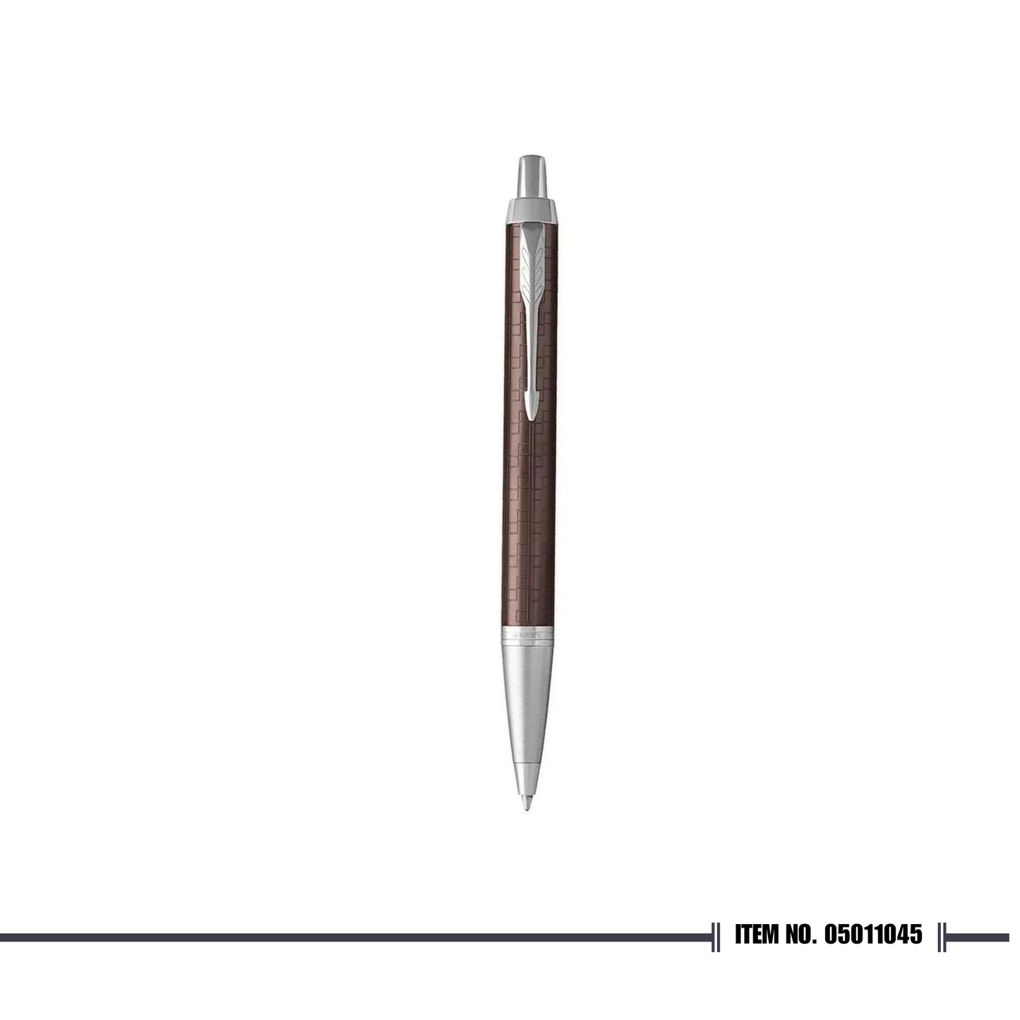 Parker IM Premium Brown Chrome Trim Ballpoint Pen