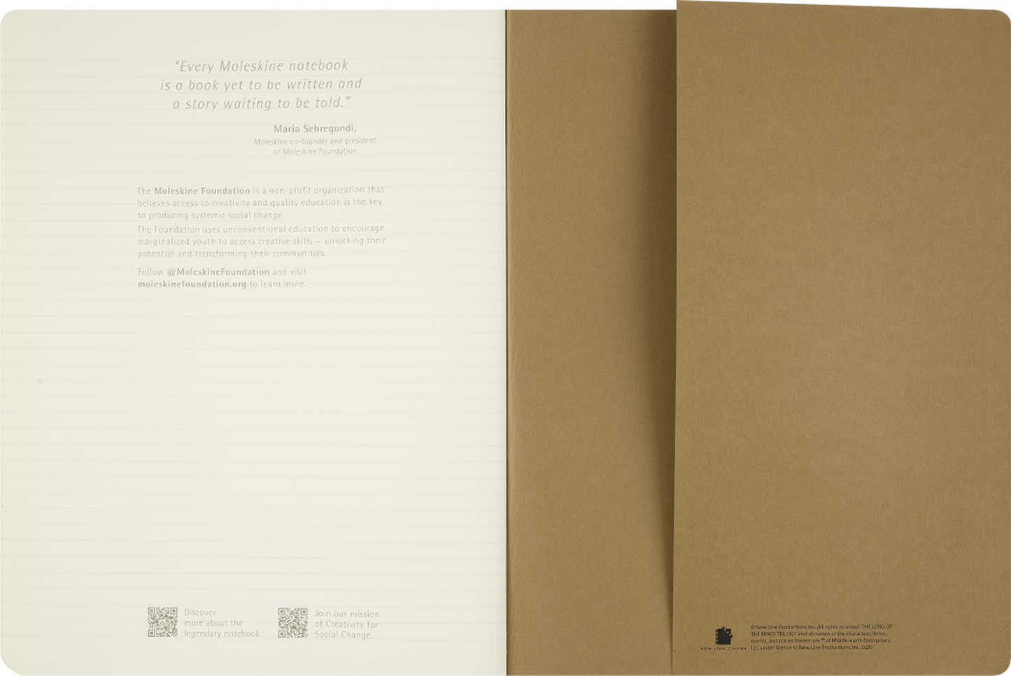 Moleskine The Lord of the Rings Cahier Journals, Set of 3, XL, Ruled
