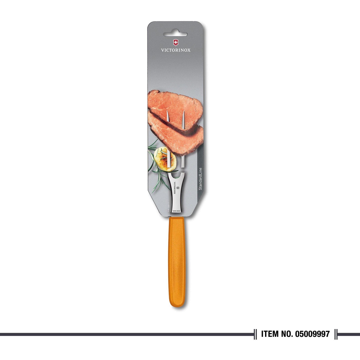 5.2106.15L9B Carving Fork Flat Orange 15cm - Cutting Edge Online Store