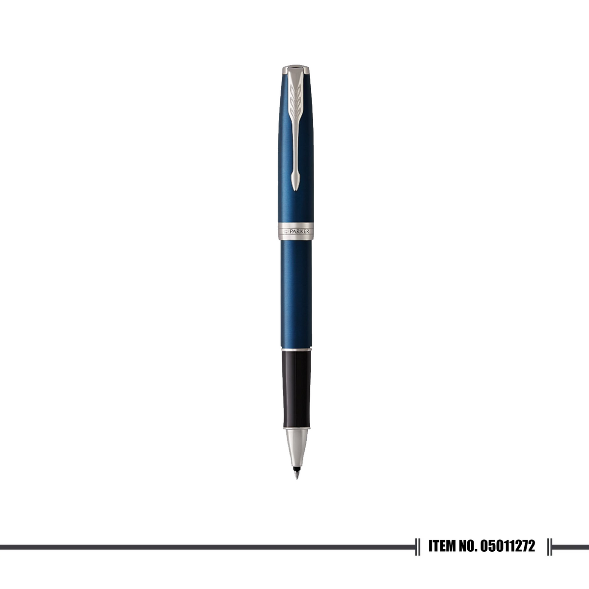 Parker Sonnet 18 Blue Chrome Trim Rollerball Pen