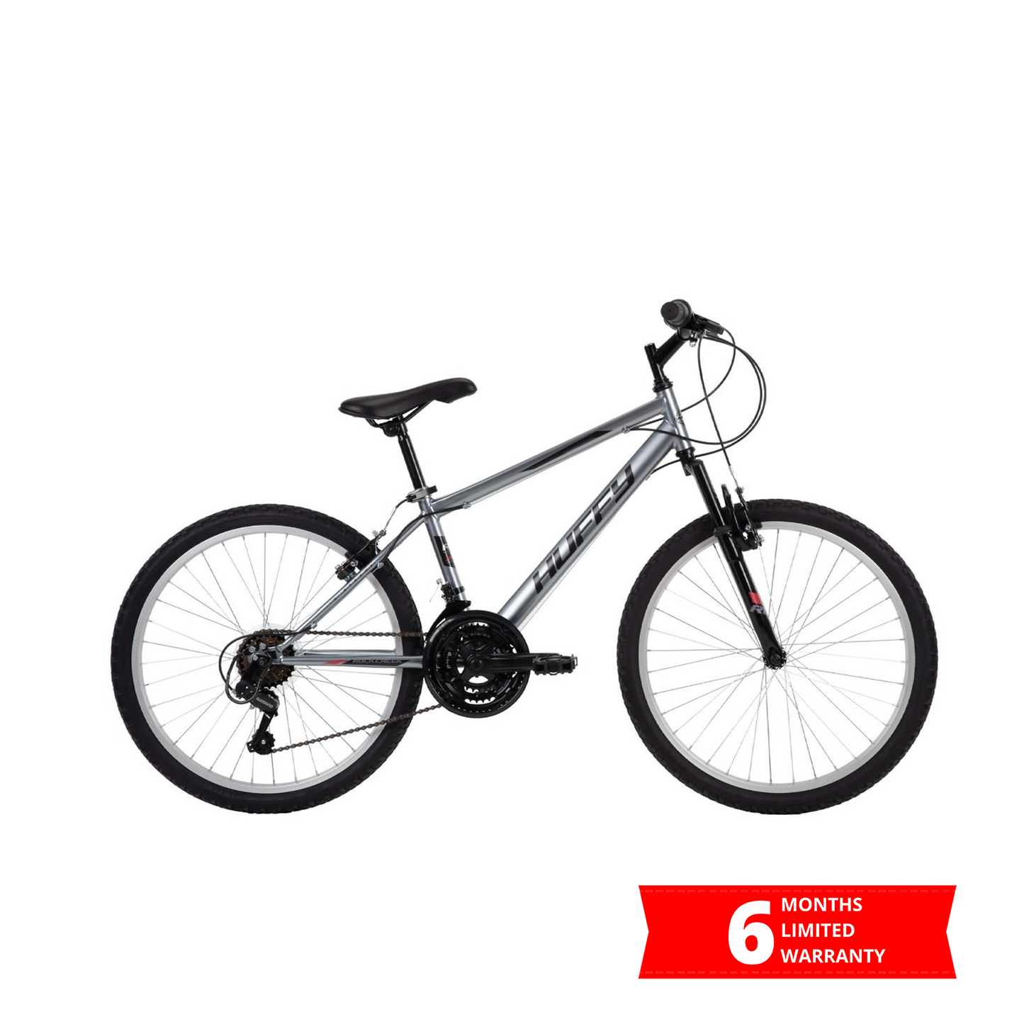 54309-HK Rock Creek 24-Inch 18-Speed Mountain Bike - Gray
