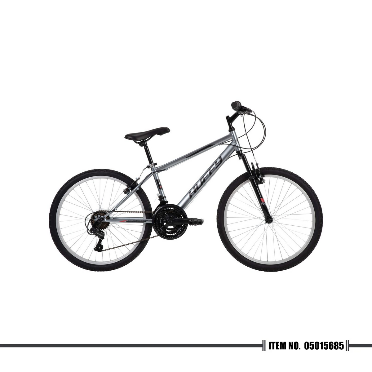 Huffy Rock Creek 24-Inch 18-Speed Mountain Bike - Gray