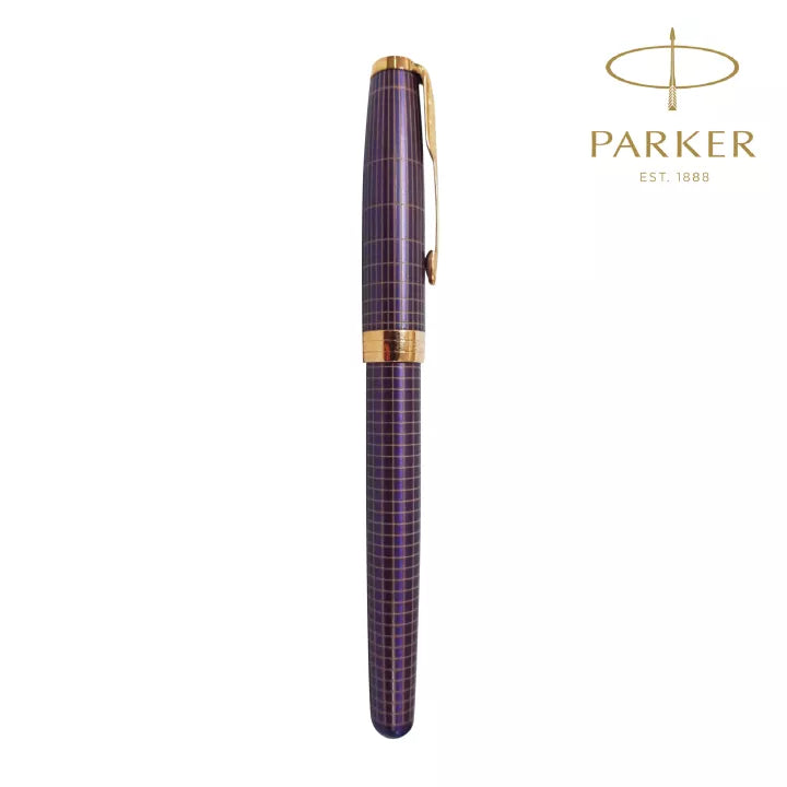 Parker Sonnet 18 Purple Chiselled PGT 18k Rollerball