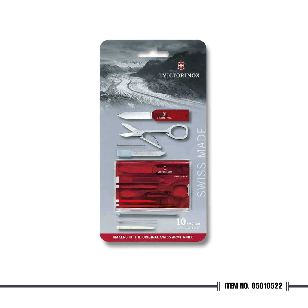 0.7100.TB1 SwissCard Classic Red Transparent Blistered