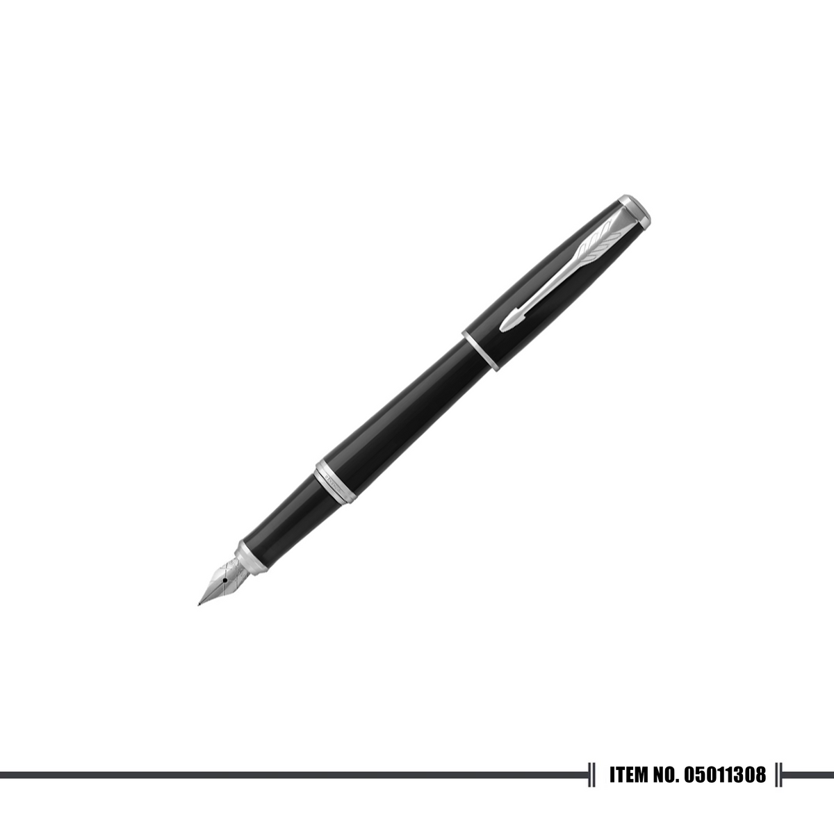 Parker Urban Black Cab Chrome Trim Fountain Pen Medium