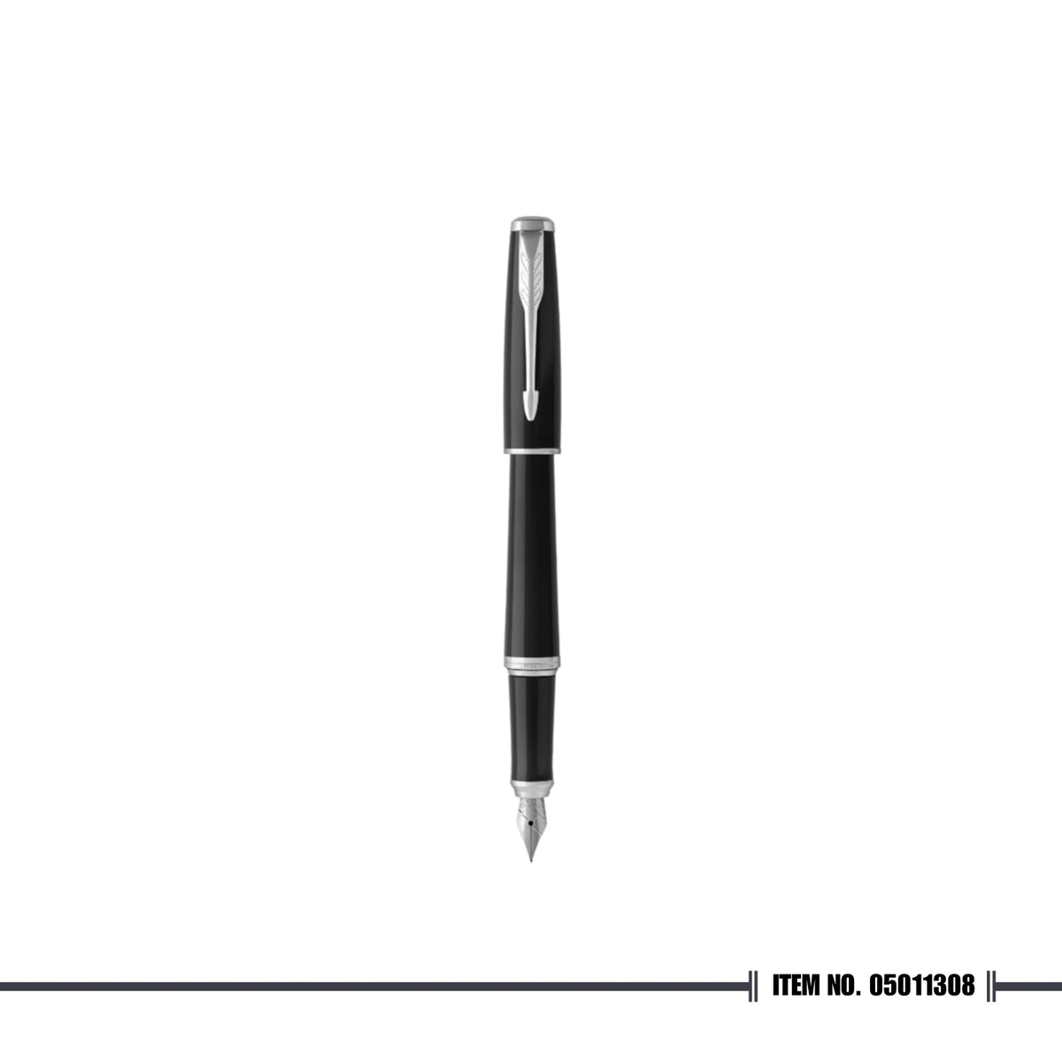 Parker Urban Black Cab Chrome Trim Fountain Pen Medium