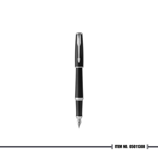 Parker Urban Black Cab Chrome Trim Fountain Pen Medium