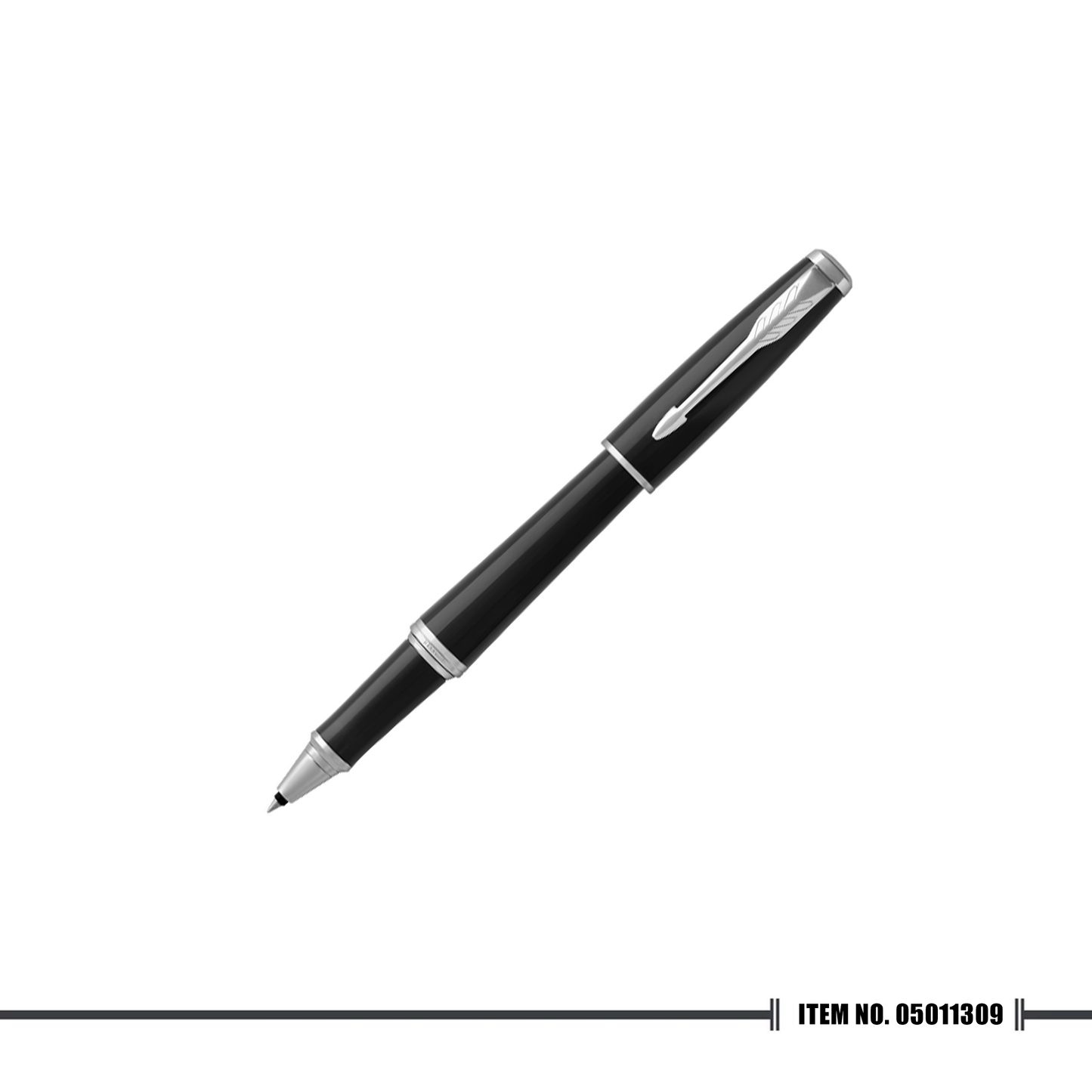 Parker Urban Black Cab Chrome Trim Rollerball