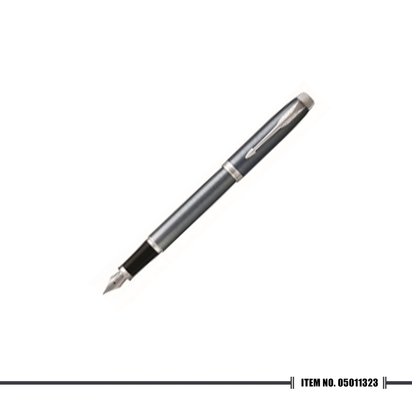 Parker IM Black Grey Chrome Trim FP Medium