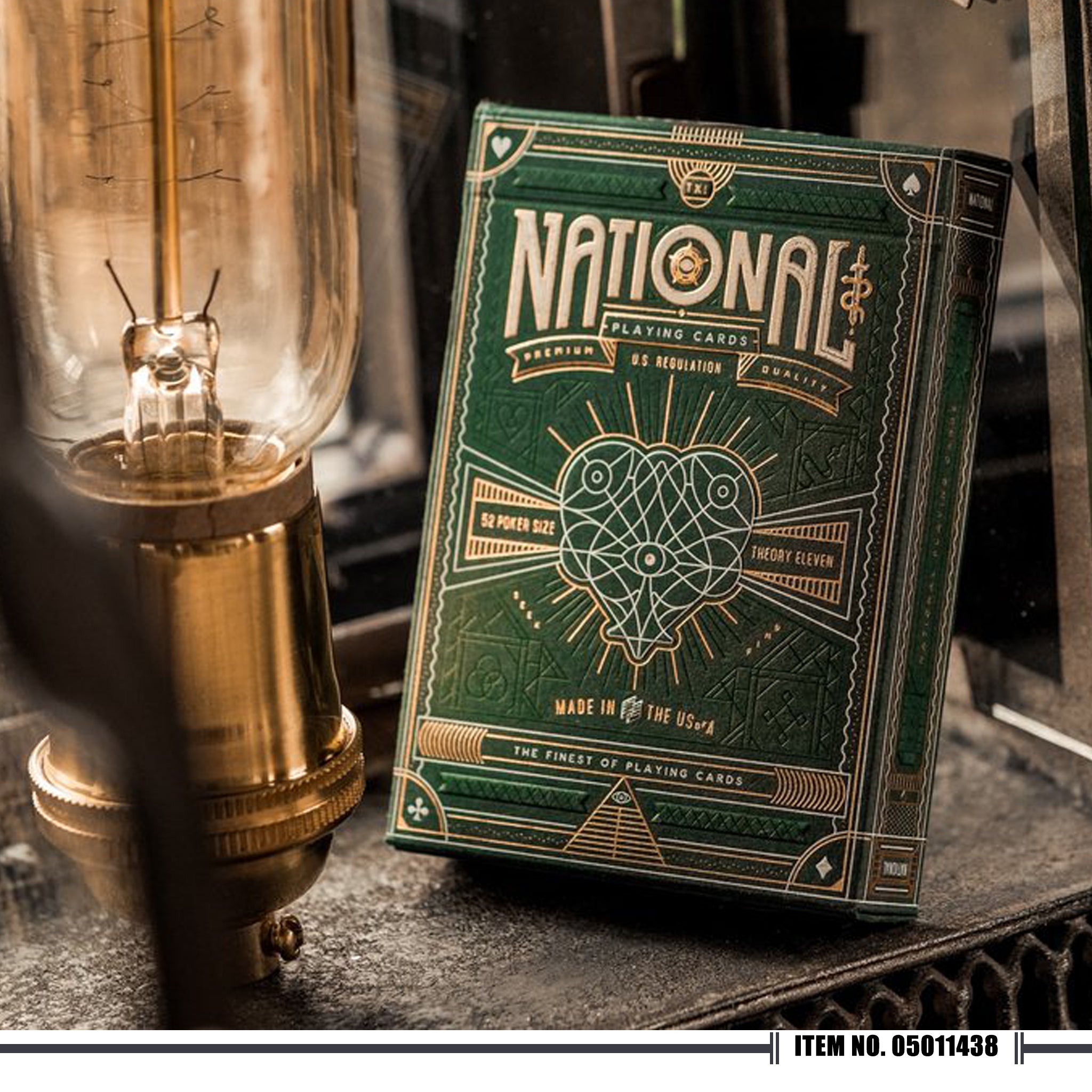 Theory 11 - Green National Playing Cards