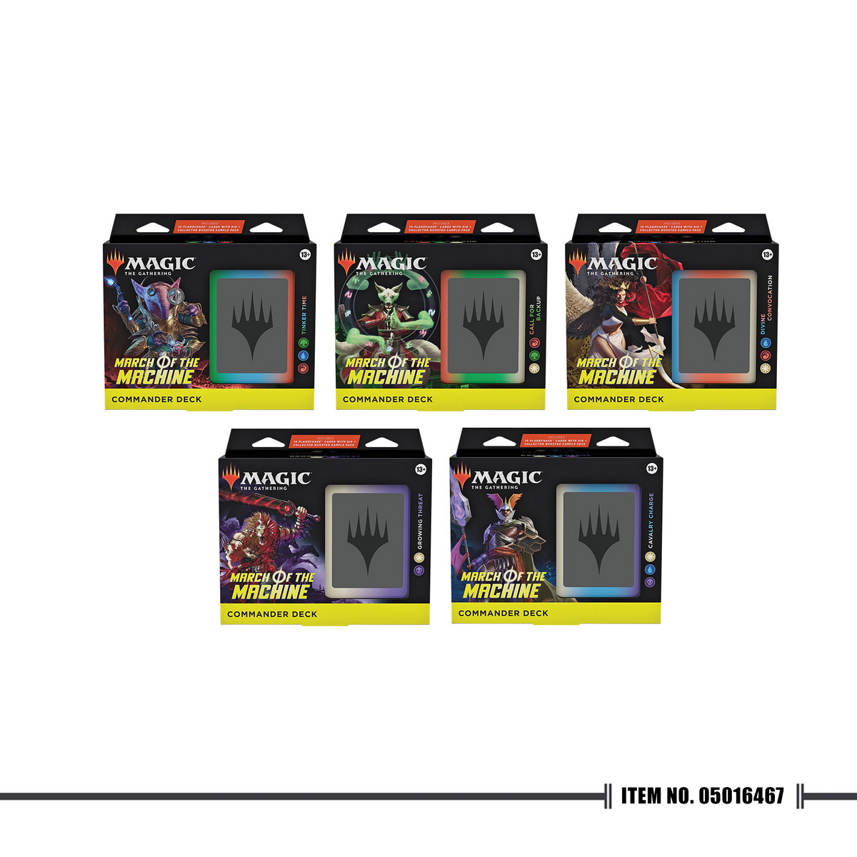 Magic The Gathering: March of the Machine Commander Display [SET OF 5 ...