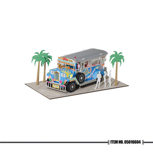 PaperNthought Philippine Jeepney 3D Paper Puzzle