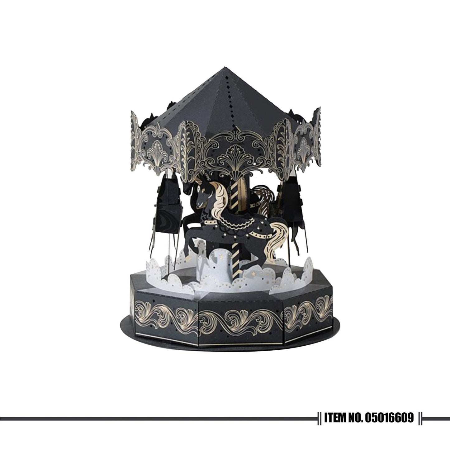PaperNthought Carousel 3D Paper Puzzle
