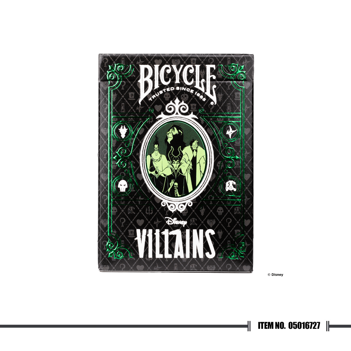Disney Villains Inspired Playing Cards by Bicycle - Green
