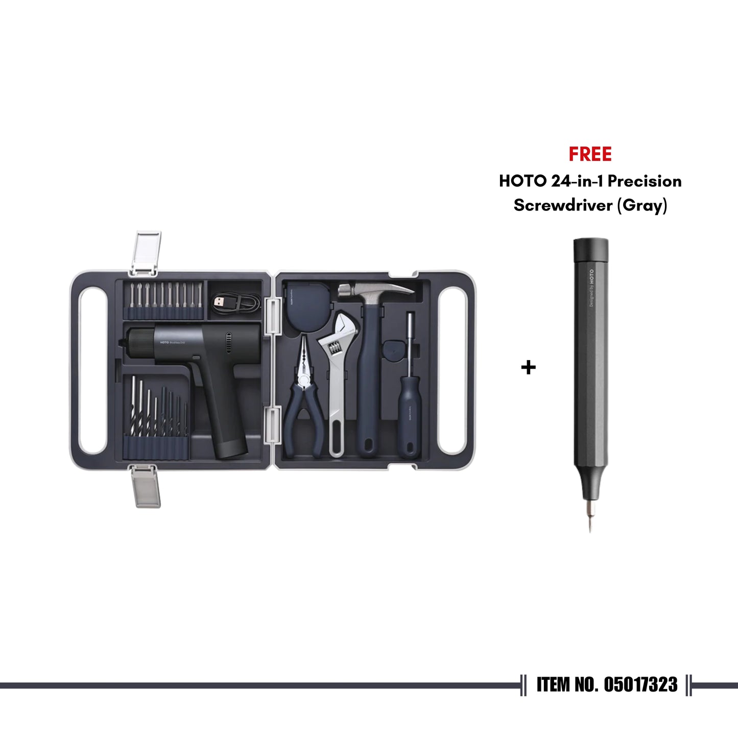HOTO 12V Brushless Drill Kit