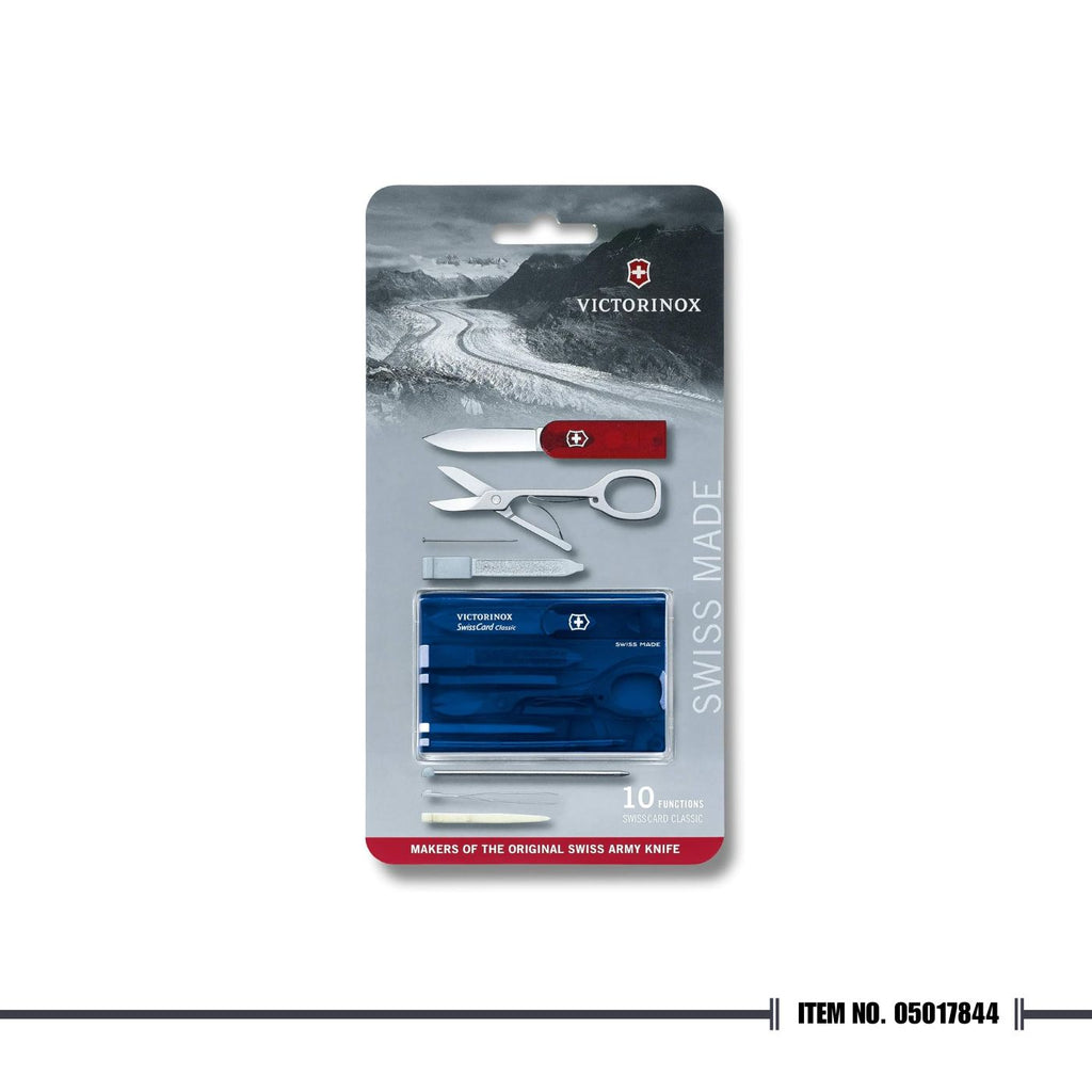 0.7122.T2B1 Swiss Card Classic, Blue Transparent, Blister