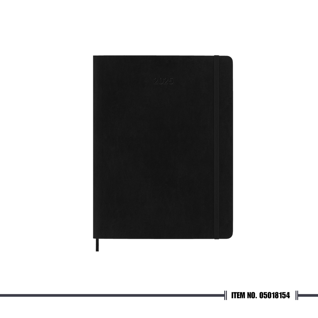 Moleskine Classic Planner 2025, 12-Month, Monthly Notebook, Soft Cover