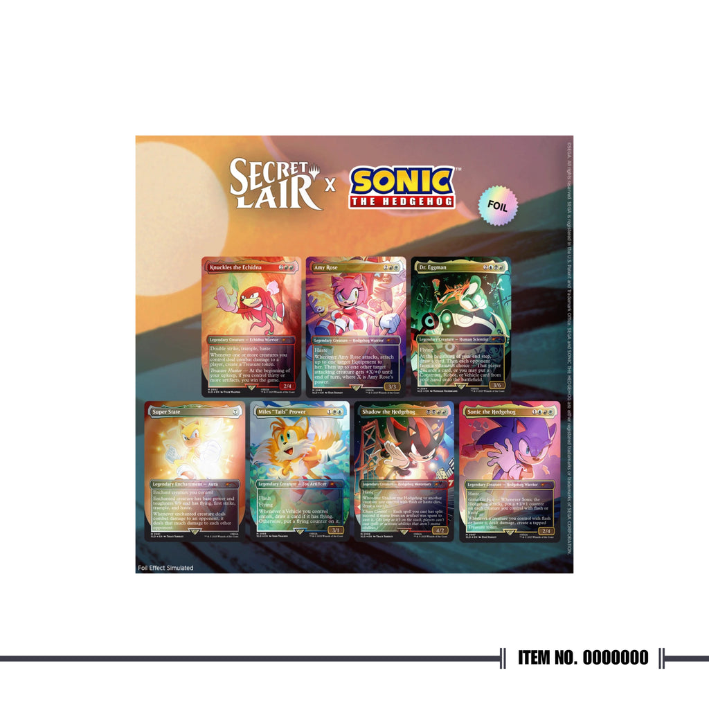 Secret Lair x Sonic: Friends & Foes Foil Edition