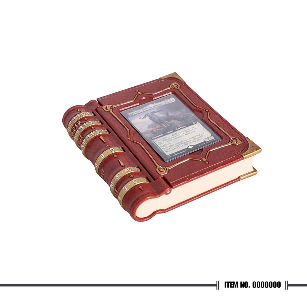 MTG Commander EDH Command Zone Tray - Life/Damage/Cast Counters with Dice & Token Storage (Red)