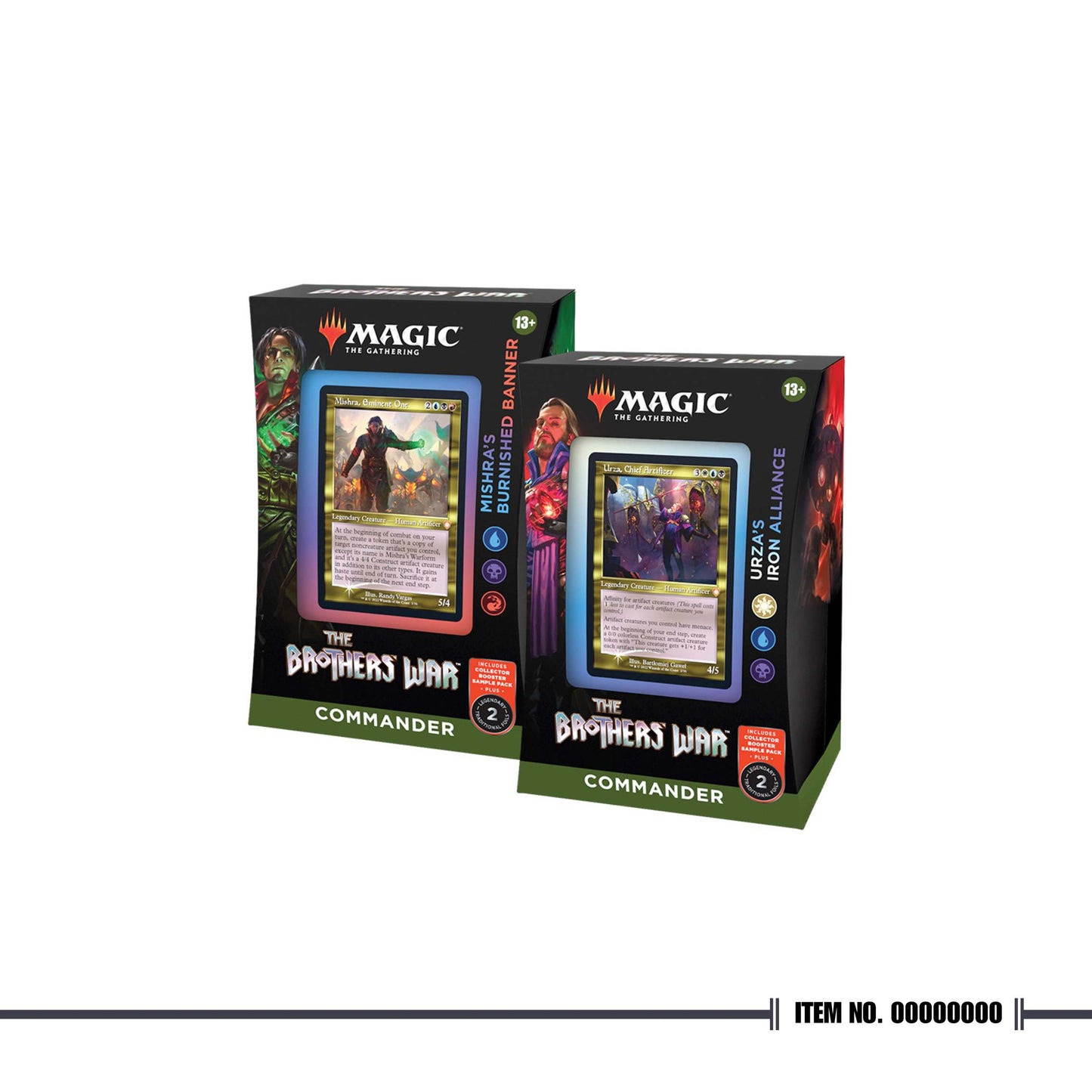 Magic The Gathering: The Brothers War Commander Display (Set of 2)