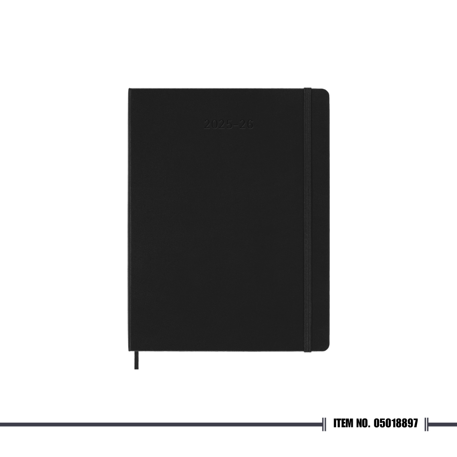 Moleskine Classic Notebook 2026 Extra Large Weekly, 18-Month
