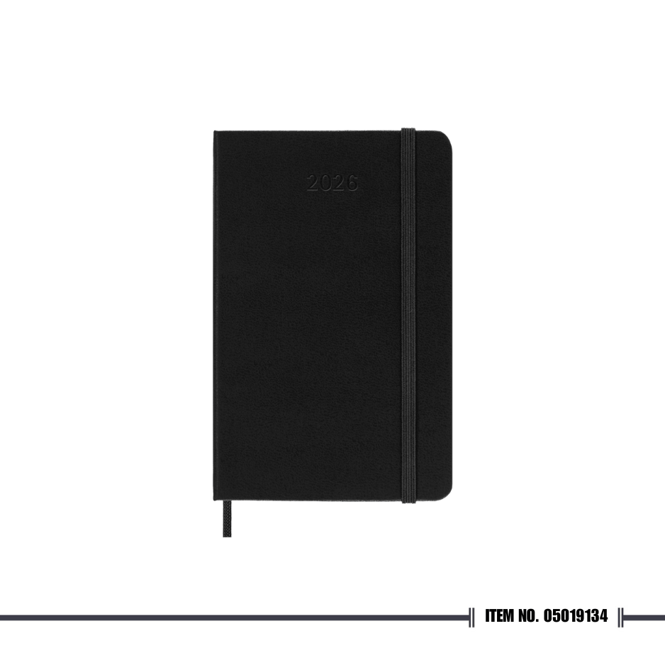 Moleskine Classic Notebook 2026 Pocket Weekly, 12-Month