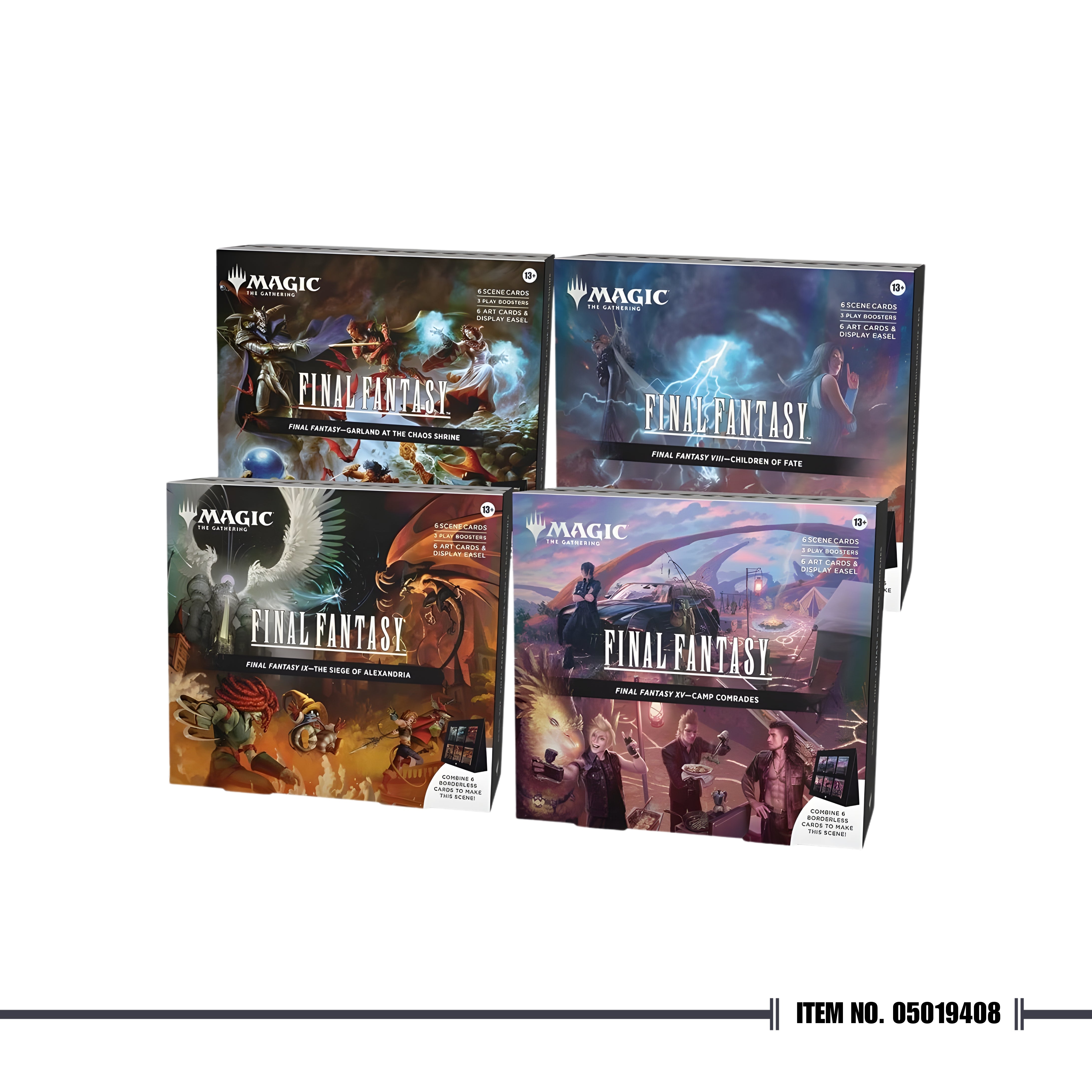 Magic: The Gathering Final Fantasy Scene Display (4 Scene Boxes)