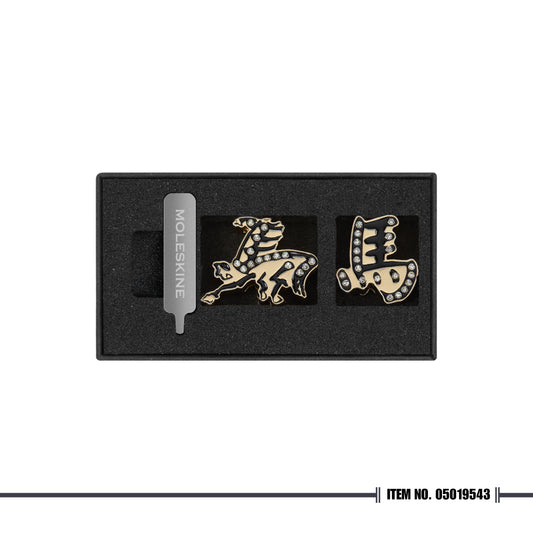 Moleskine Year of the Horse Crystal Pin (Set of 2)