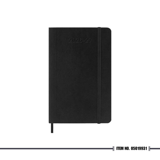 Moleskine Classic Weekly Planner 2026/2027 Weekly, 18 Months, Pocket, Soft Cover, Black