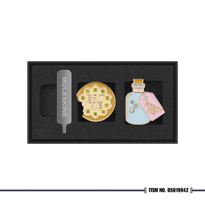 Moleskine Alice in Wonderland Eat Me and Drink Me Pins Bundle