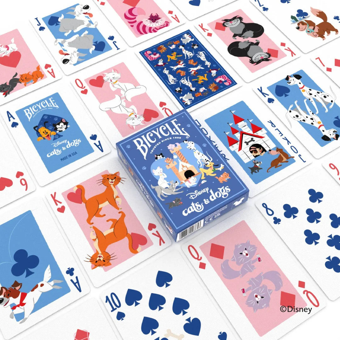 Bicycle® Disney Cats and Dogs Playing Cards