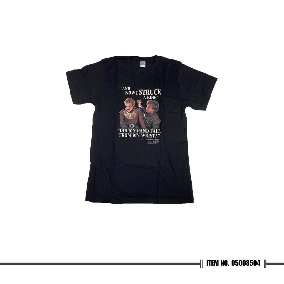 Game of Thrones And Now I Struck a King T-shirt
