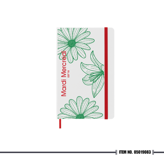 Moleskine x Mardi Mercredi Limited Edition Notebook Large, Ruled, White