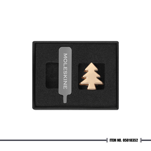 Moleskine® Holiday Pins Christmas Tree Gold