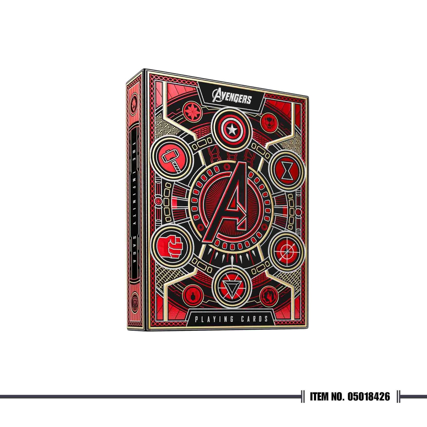 Avengers Infinity Saga Playing Cards - Red