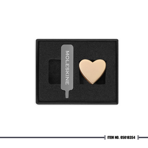 Moleskine® Holiday Pins Heart Gold