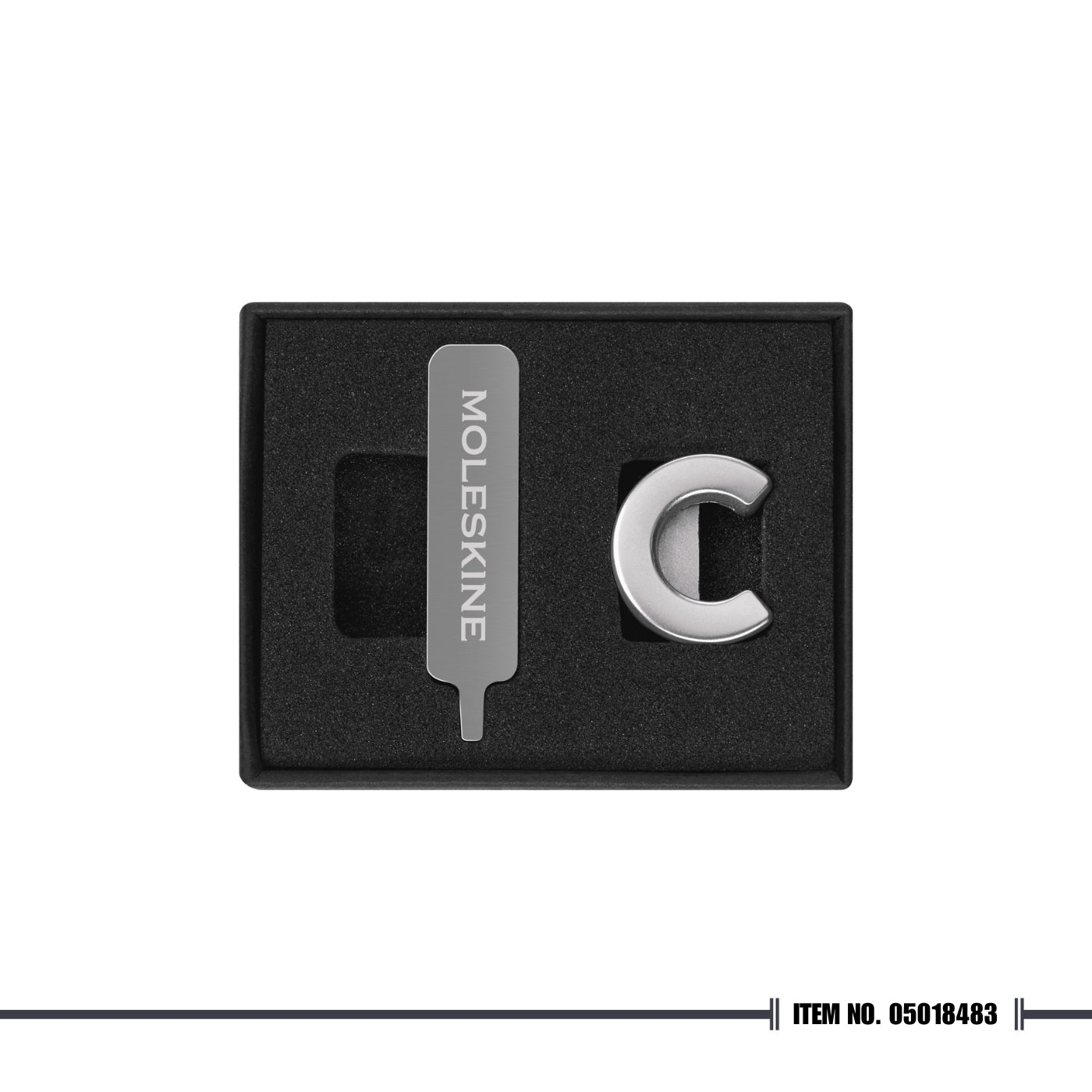 Moleskine® Letter Pins - Silver