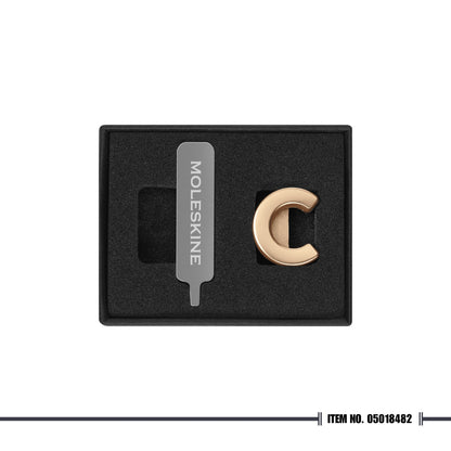 Moleskine Letter Pins - Gold