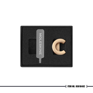 Moleskine® Letter Pins - Gold