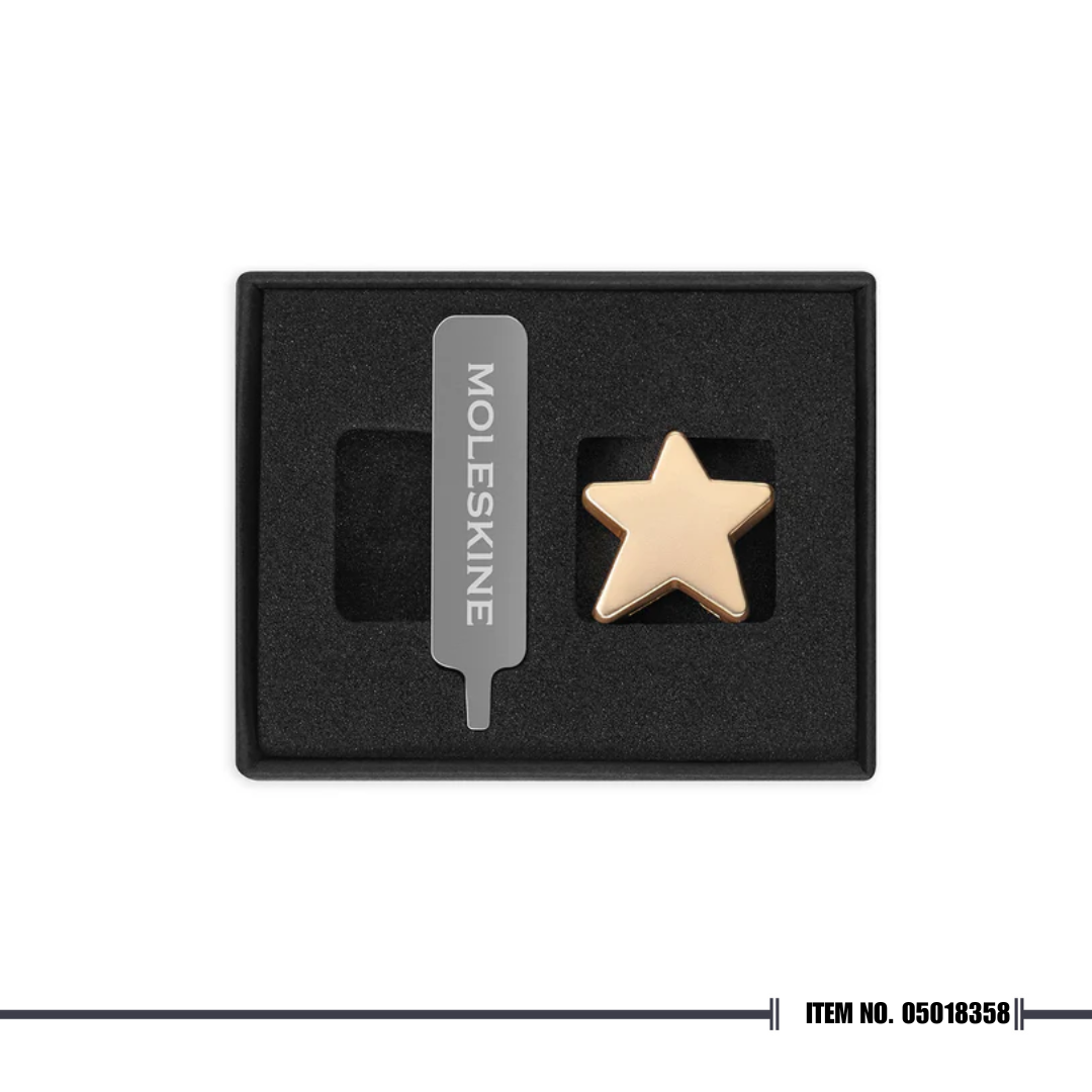 Moleskine Star Pin - Gold