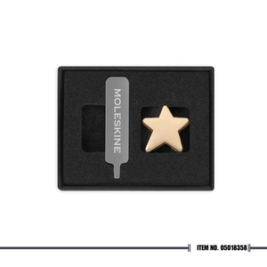 Moleskine® Holiday Pins Star Gold