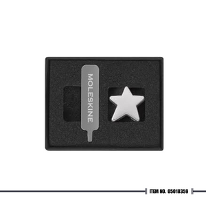 Moleskine® Holiday Pins Star Silver