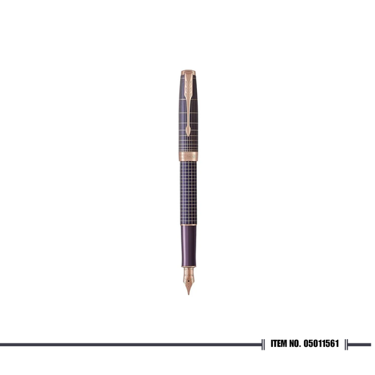 Parker Sonnet 18 Purple Chiselled PGT 18k Fountain Pen