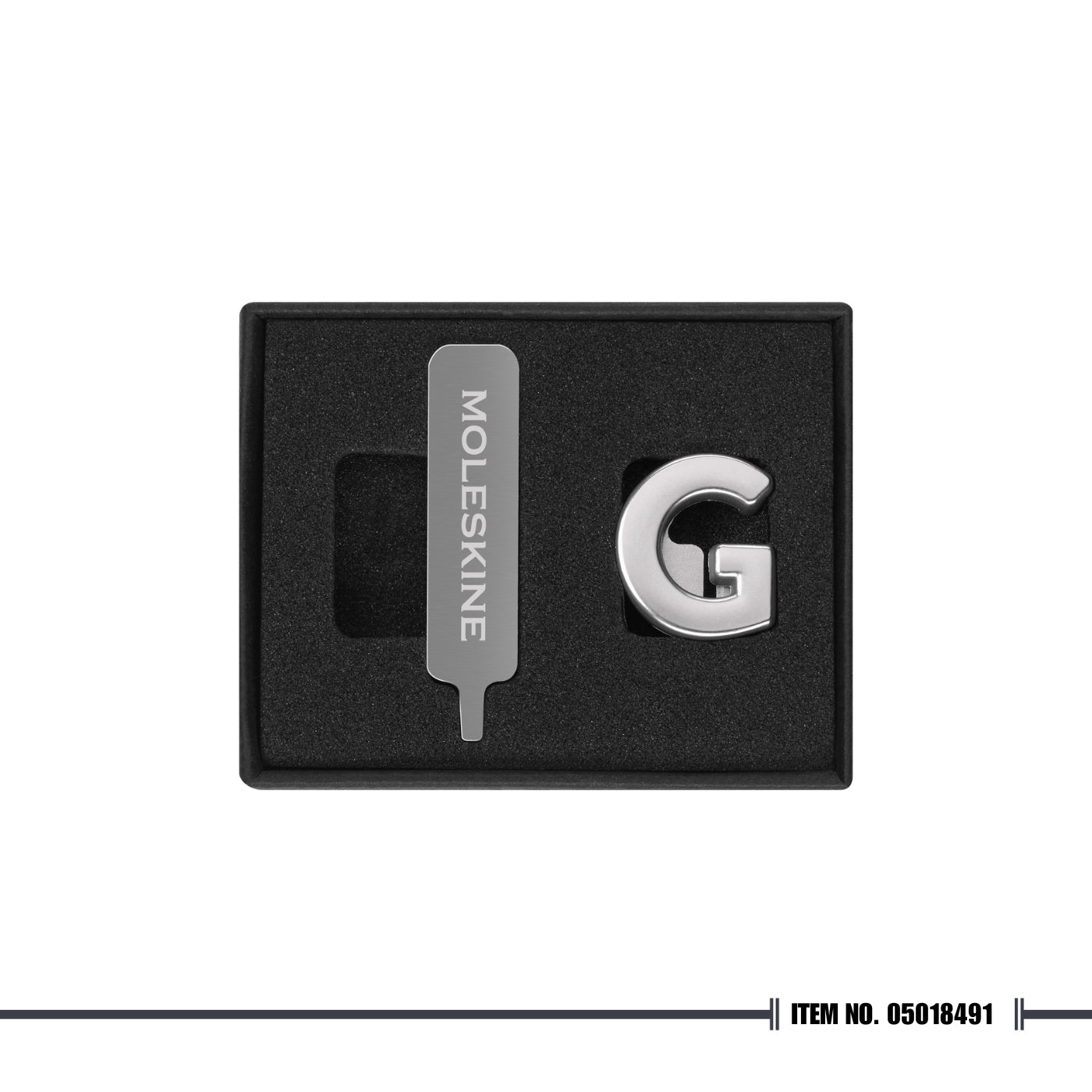 Moleskine® Letter Pins - Silver